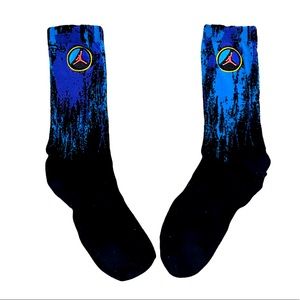 Nike Air Jordan 8 Aqua Mens Socks Sz. L 9-12